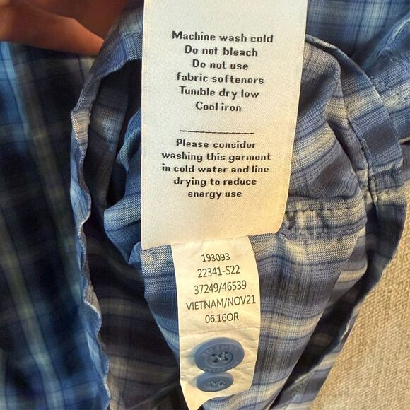 REI Co-op Men’s Plaid Long Sleeve Performance Shirt – Size Medium - Picture 6 of 10